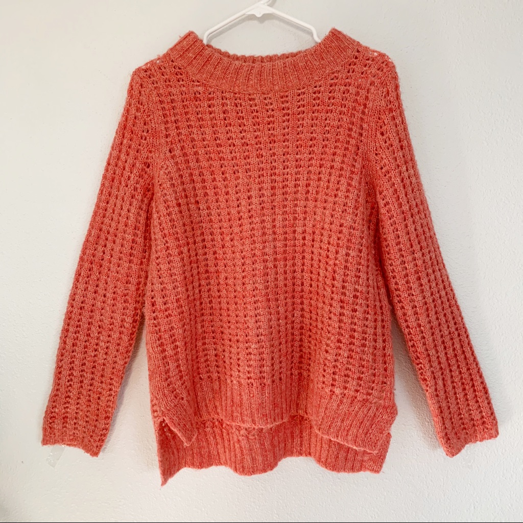 Anthropologie Field Flower Waffle Stitch Sweater